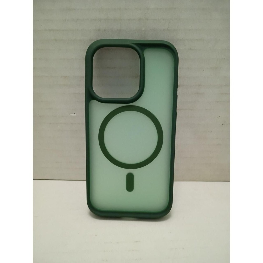 Strong Magnetic for iPhone 15 Pro Max Case, 6.1 inch Midnight Green